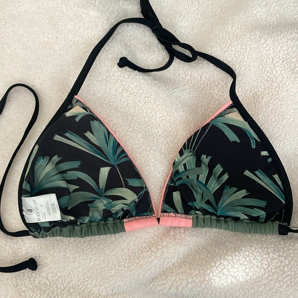 Body glove, bikini, pink, green, and black size D, large, women’s - Picture 2 of 3